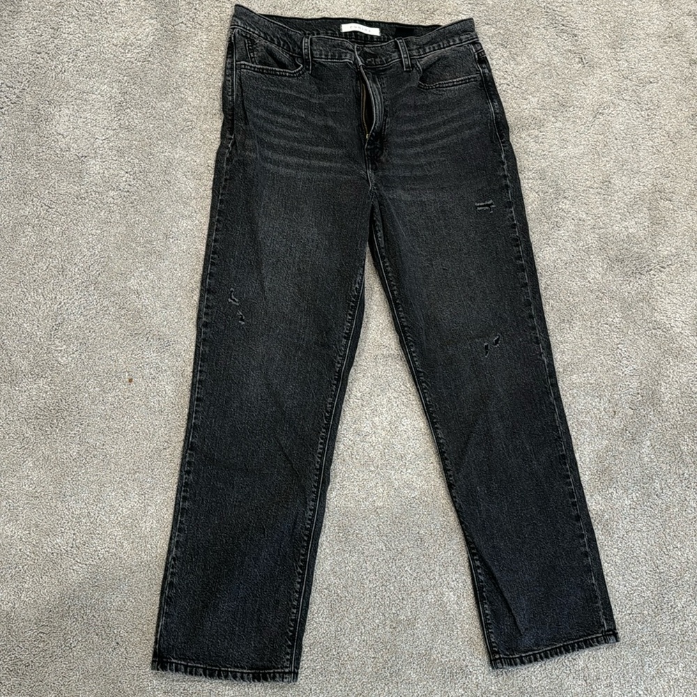 Eunina black distressed jeans